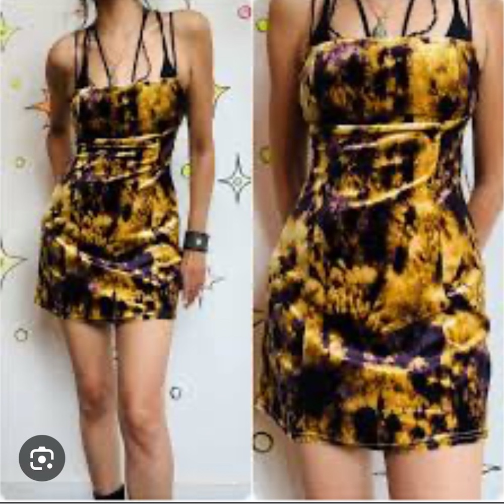 Urban outfitters Tie dye suede dress from‎ Urban size small